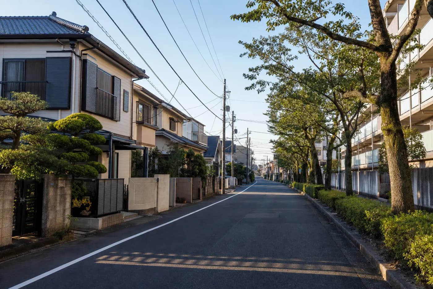 住宅街の風景